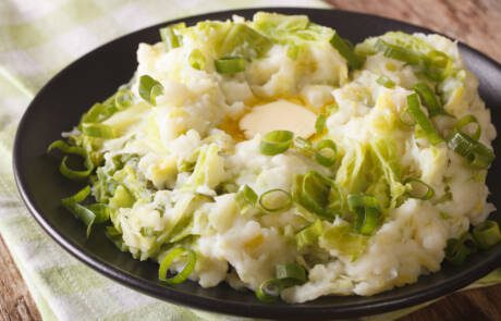 Irish,Colcannon,-,Mashed,Potatoes,With,Savoy,Cabbage,And,Butter Colcannon