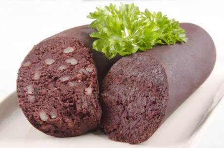 Home,Made,Irish,Black,Pudding,With,Parsley